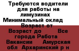 Требуются водители для работы на лимузинах. › Минимальный оклад ­ 40 000 › Возраст от ­ 28 › Возраст до ­ 50 - Все города Работа » Вакансии   . Амурская обл.,Архаринский р-н